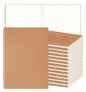 24 Pack A5 Blank Kraft Notebooks Bulk, Journaling Notebooks, Soft Cover Composition Notebook, 8.3x5.5 Inches 60 Pages Travel Journal Notebooks Set for Work, School, Writing - style: Brown-24-Blank