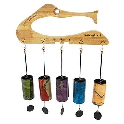 Zaphir Chimes Includes 1 Chime/Tuned According to the 5 Seasons & Elements of FengShui - size: One Size, style: Set #1 - With Songbird Stand