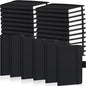 Laumoi 40 Pieces Small Notebooks A6 Pocket Journals 3.5 x 5.5 Inch Small Leather Notebook Mini Ruled Lined Journal with Elastic Band Pen Holder Page Marker Ribbons (Black) - color: Black