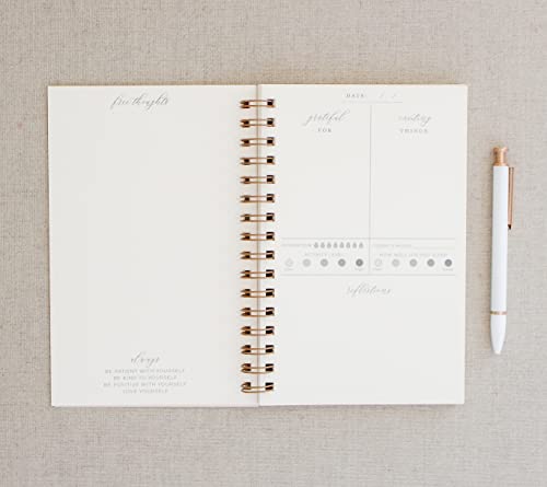 Flourish // Wellness Journal for women, Self Care Journal, Mindfulness Journal, Positivity Journal, Gratitude Journal, Daily Journal, Inspirational