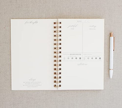 Flourish // Wellness Journal for women, Self Care Journal, Mindfulness Journal, Positivity Journal, Gratitude Journal, Daily Journal, Inspirational