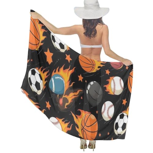 Fashion Chiffon Beach Sarong Sheer Swimsuit Wrap Tranel Long Scarf Decor - color: Color584