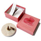 Whispering Florals Meditation Set – Floral Cone Incense with Travertine Brass Holder – Elegant Aromatic Gift Set for Relaxation, Meditation & Home Ambience