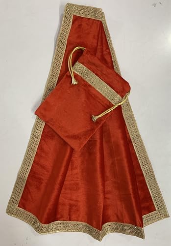 SMMS Spiritual Velvet Table Cloth Altar Tarot Spread (Red, Medium- 61cm*61cm/ 24inch*24inch) - color: Red, size: Medium- 61cm*61cm/ 24inch*24inch