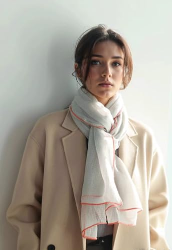 Luxury Cashmere Pashmina Style Shawl - Silk & Wool Blend Scarf, Lightweight Skin-Friendly Wrap - color: Honeycomb Fabric - Grey