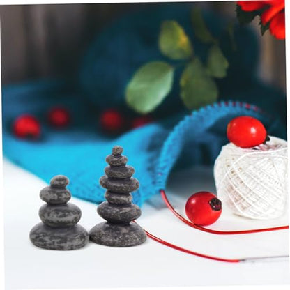 20pcs Stacked Rock Decor Japanese Zen Garden Ornaments for Indoor Outdoor Decor