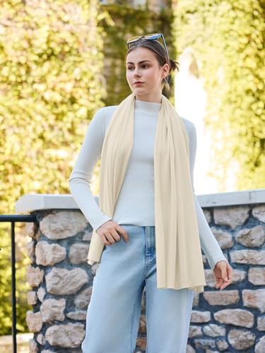 Lacretazhi Women'S Shawl Wraps Poncho Sweater Lightweight Knit Scarf With Buttons Versatile Cape Cardigan Spring Summer Fall - color: Barley Twist