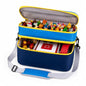 Bevegekos Carrying Storage Travel Bag for Toniebox 2 Starter Set, for 25+ Tonie Figures, Charging Station & Headphone, Case Only (Navy/Sky Blue, Large) - color: Navy/Sky Blue