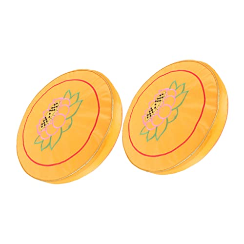 PRETYZOOM 2pcs Round Meditation Cushion Set Comfortable Prayer Mat for Home Use Cotton-Filled Yoga Seat Cushion for Zen Meditation and Spiritual Practices