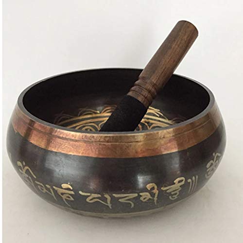 Tibetan Buddhist Bowl Buddhist Yoga Meditation Singing Bowl Feng Shui Yoga Meditation Bowl (Size : 9.5cm)