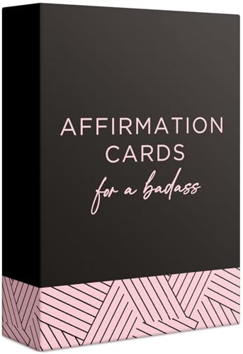 52 Badass Affirmation Cards for Women - Inspirational Gift for Her, Birthday Gifts for Women, Best Friend, Bestie, Self Care - Positive Presents for Confidence, Motivation & Daily Encouragement