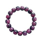 MUDI Bracelet For Women, Bodhi Seed Beads Bracelets Fidget Healing Energy Protection Stretch to My Man Jewelry Gift - color: Round Purple Like Grape