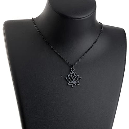 bobauna Yoga Flower Yoga Symbol Pendant Necklace Yoga Jewelry