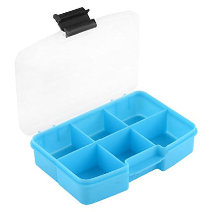 Ruilogod Plastic Desk 6 Compartments Jewelry Storage Box Cotainer Organizer Case (id: f89 b5b 1fa a68 a8d