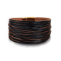 Edoneery Leather Wrap Bracelet for Women, Boho Handmade Multi-Layer Cuff with Crystal Beads Heart, Stackable Bangle Western Jewelry Gift - style: Leather(Black)