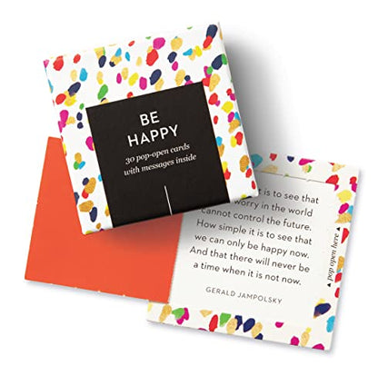 Compendium ThoughtFulls Pop-Open Cards — 4-Pack of You're Awesome, Smile, Be Happy, Thanks — 120 Pop-Open Cards, Each with a Different Message Inside - color: Awesome, Smile, Happy, Thanks