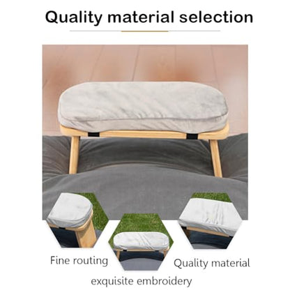 Kneeling Chair,Meditation Bench Kneeling Stool,Home Meditation Bench, Yoga Bench, Sports Sitting, etc., Bench with Cushion, Suitable for Women and Men for Home Meditation, Prayer, Yoga(Grey) - color: Grey
