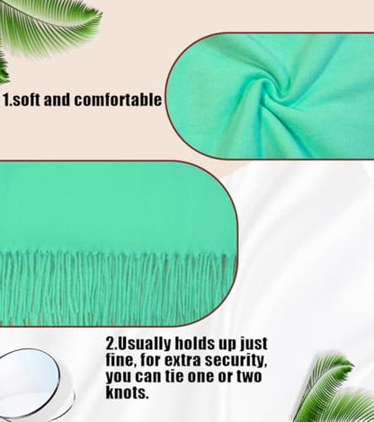 Winter Soft Long Scarf, Pashmina Shawls and Wraps, Warm Large Scarves for Men Women Evening Dress Wedding - color: Sky Blue