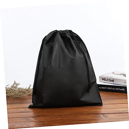 1 Set 15Pcs Dustproof Drawstring Storage Bag Non Woven Organizer for Clothes and Cosmetics Includes for Home and Outdoor Use