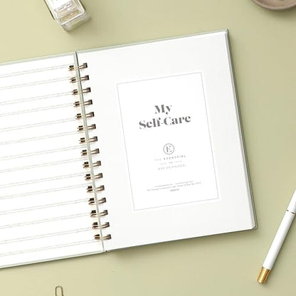 Blue Sky Everygirl Self-Care Journal, 6" x 8", Undated, Soft Sage Cover, Safety Wirebound, Guided Prompts for Wellness, Mindfulness and Reflection (Soft Sage)