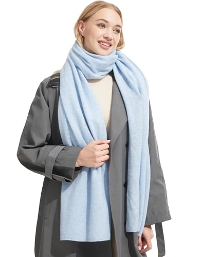 Luxury Cashmere Shawl and Wrap for Women, All-Season Pashmina Scarf Travel Blanket Large Cashmere Wool Blend Shawl