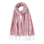 Paisley Pashmina Rave Shawl Scarf-Women's Reversible Ethnic Jacquard Pashmina Wraps for Travel - color: A#.pink White