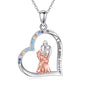 YFN Daughter Gifts from Dad 925 Sterling Silver Daughters Heart Necklace Birthday Christmas - color: Father 2 Daughter Necklace