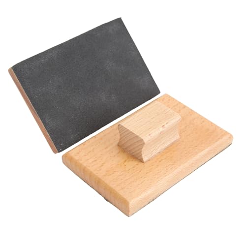 Wood Sand Blocks, 10x6cm Premium Beech Wood Musical Sand Block, Rhythm Blocks with Sandpaper Surface 1 Pair for Home Kindergarten Dance Class