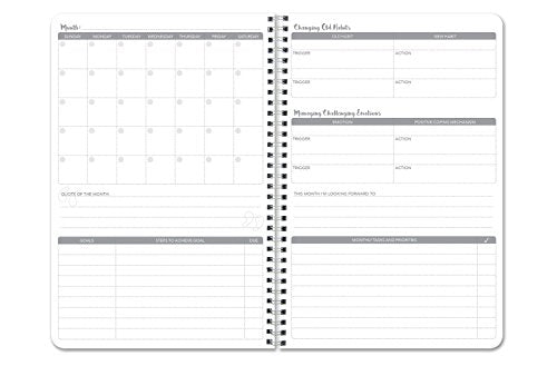 BookFactory Inspiration Journal/Gratitude Journal/Planner/Calendar/Agenda, 120 Pages - 6'' x 9'', Durable Thick Translucent Cover, Wire-O Binding (Made in USA) - size: 6" x 9", style: Inspiration