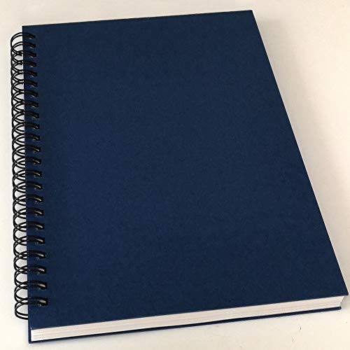 YUREE A5 Spiral Notebook Lined, 100gsm Thick Paper & Hard Kraft Cover, 60 Sheets (120 Pages), 8.35" x 5.9", Blue, 5 Pack - color: Blue Hardcover-Lined