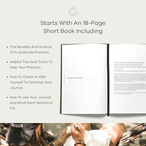 Gratitude Gifted Christian Prayer Journal - Black with 5-Minute Guided Gratitude Journal - Sage for Men & Women