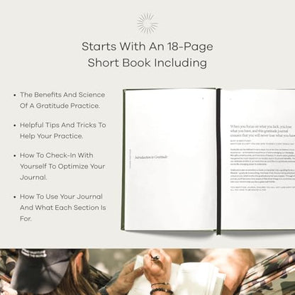 Gratitude Gifted Christian Prayer Journal - Black with 5-Minute Guided Gratitude Journal - Sage for Men & Women