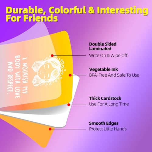Mindfulness Cards, 50X Cards, Motivational Positive Quotes, for Mindfulness, Meditation Practice,