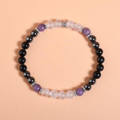 Anxiety Relief Empath Protection Healing Stone Bead Bracelet New Beginning Transformation Grief Support Jewelry Halloween Christmas Day Gifts For Women