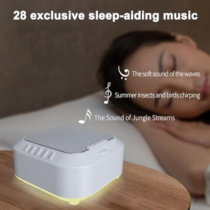 Ora Sound Machine Solfeggio Frequencies,28 Soothing Sounds,Three Timing Modes, Ultra Long Battery Life,3 Timer Modes and Soft Night Light for Yoga, Thinking, Sleeping, Writing