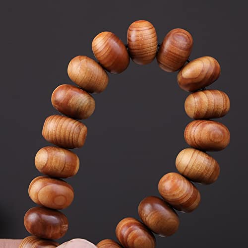 Zen Dear Unisex Thuja Sutchuenensis Wood Beads Wooden Bracelet Necklace Prayer Mala Wristband Bracelet - style: 6mmx10mmx108 Abacus Beads