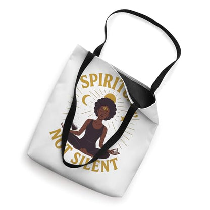 Spiritual Not Silent Woman Meditation Third Zen Yoga eye Tote Bag