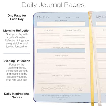 Five Minute Self Care Journal - Dark Blue Marble - style: Dark Blue Marble