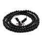 Zen Dear Unisex Natural Ebony Wood Buddhist Prayer Bead Necklace Bracelet Tibetan Prayer Mala Beaded Black - style: 06mm 108beads
