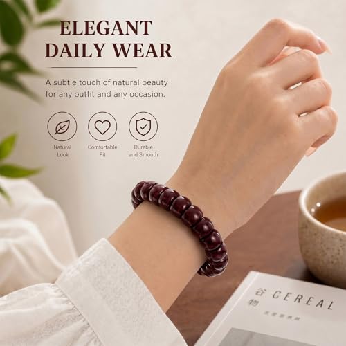 Long tiantian Bodhi Fidget Bracelet for Women Natural Mudi Bodhi Seed Stretch Bracelets Protection Healing Jewelry Anxiety Relief Items - color: A1