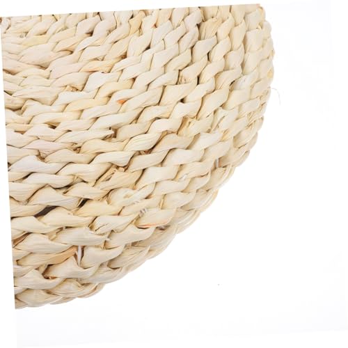 VALICLUD 1pc Space Cotton Round Straw Braid Cushion Yoga Mat Meditation Seat Hand-Woven