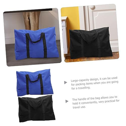 2pcs Heavy Duty Oxford Cloth Storage Bag for Clothes and Quilts Portable Moving Organizer Zipper for Home Storage and Travel