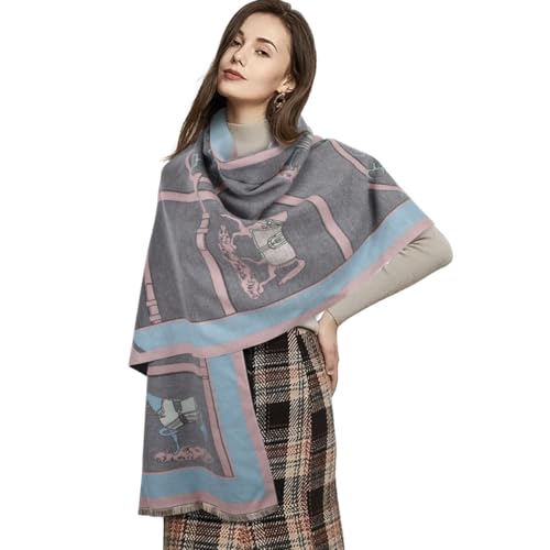 EXTREE Scarfs for Women Pashmina Silky Shawl Wrap for Evening Dressing Blanket Open Front Poncho Cape