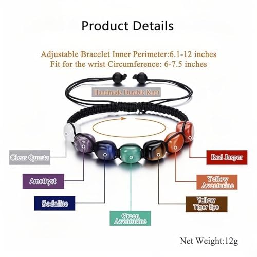 Mindfulness Breathing Necklace and 7 Chakra Crystals Bracelet，Stainless Steel Anxiety Breathe Necklace，Meditation Set for Men and Women