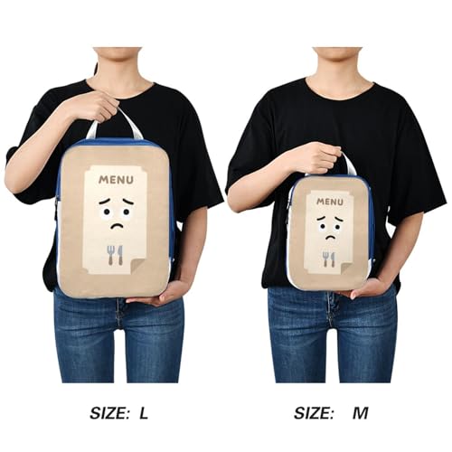 Stackable 3 Set Packing Travel Organizer Polyester Plastic Bags for Clothes, Food Indecision Look (3 Set) - color: Food Indecision Look