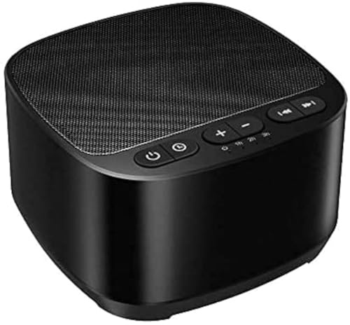 Magicteam Sleep Sound White Noise Machine with 40 Natural Soothing Sounds and Memory Function 32 Levels of Volume Powered by AC or USB and Sleep Timer Sound Therapy for Baby Kids Adults (B-Black) - color: B-black