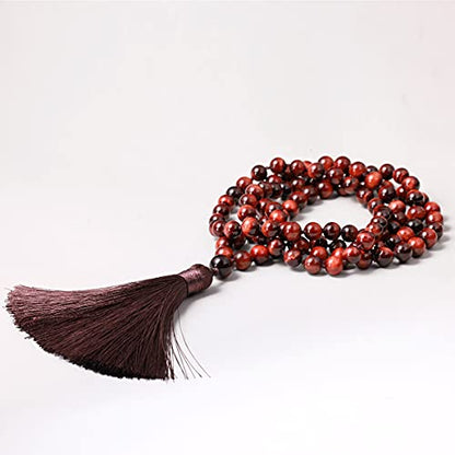 108 Mala Beads 8mm Wrap Bracelet Necklace for Women Men Healing Gemstone Prayer Charm For Yoga Meditation Jewelry