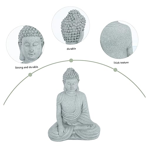 Zerodeko 1pc Zen Style Buddha Statue Decor for Desktop Calm and Tranquil Office Adornment Asian Inspired Landscape Ornament for Home and Balcony Decor