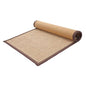 GARVALON Woven Meditation Cushion 30 * 40CM Natural Bamboo Floor Mat 1.5CM Thick Seating Pad for Yoga Home and Outdoor Use