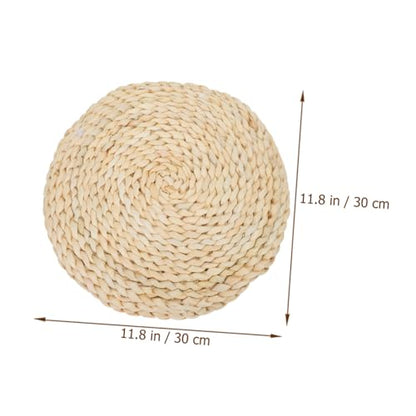Comfy Corn Bran Meditation Mat Handwoven Seat Pad Longevity Eco-Friendly Great for Decor Relax